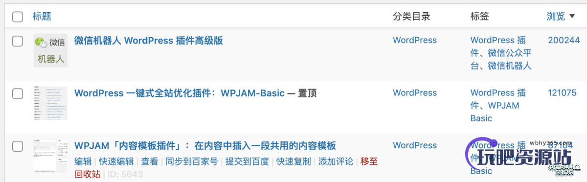图片[1]-WPJAM Basic 扩展 – 文章浏览统计：一键统计文章在所有平台的浏览数-玩吧资源站