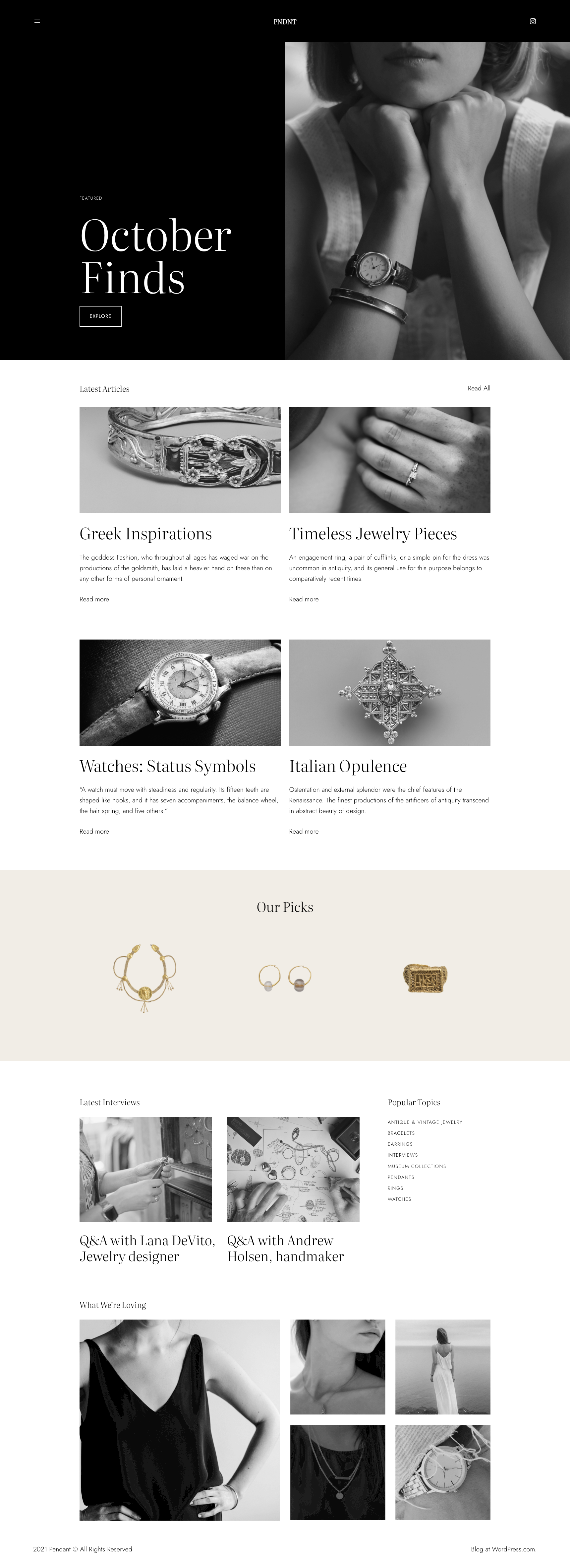 适用于项链吊坠的 WordPress 主题:Pendant-玩吧资源站