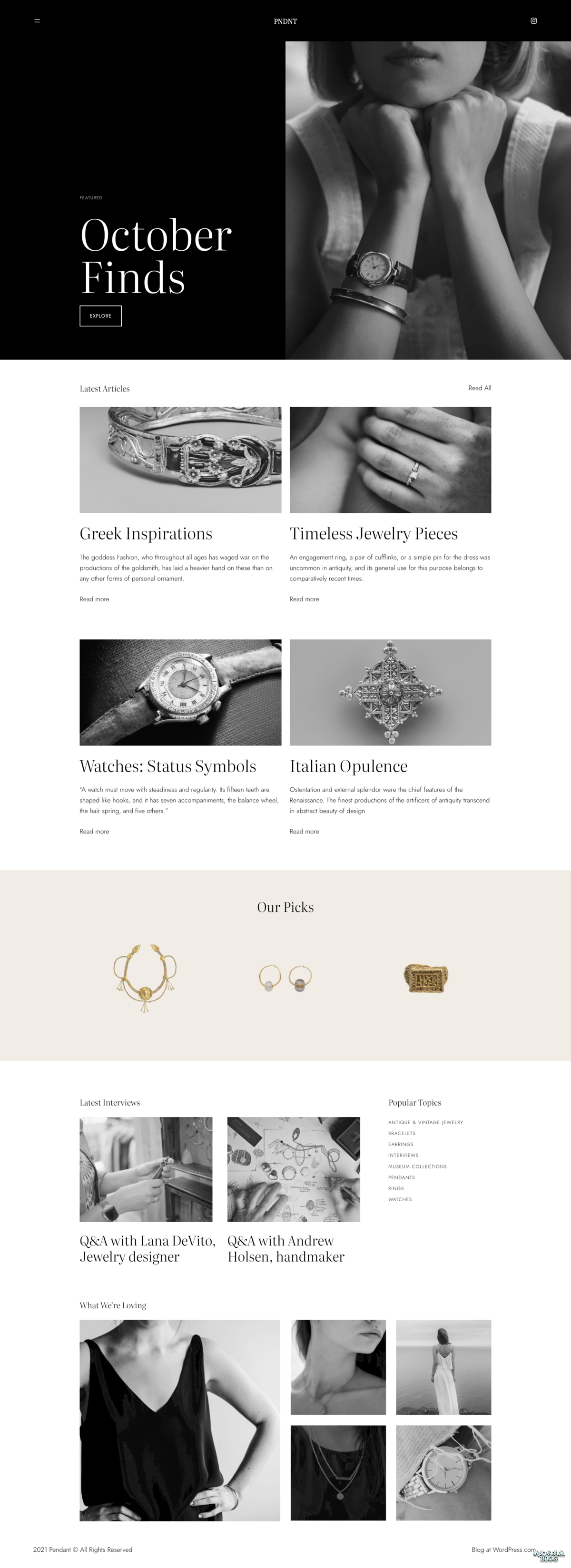 图片[1]-适用于项链吊坠的 WordPress 主题：Pendant-玩吧资源站